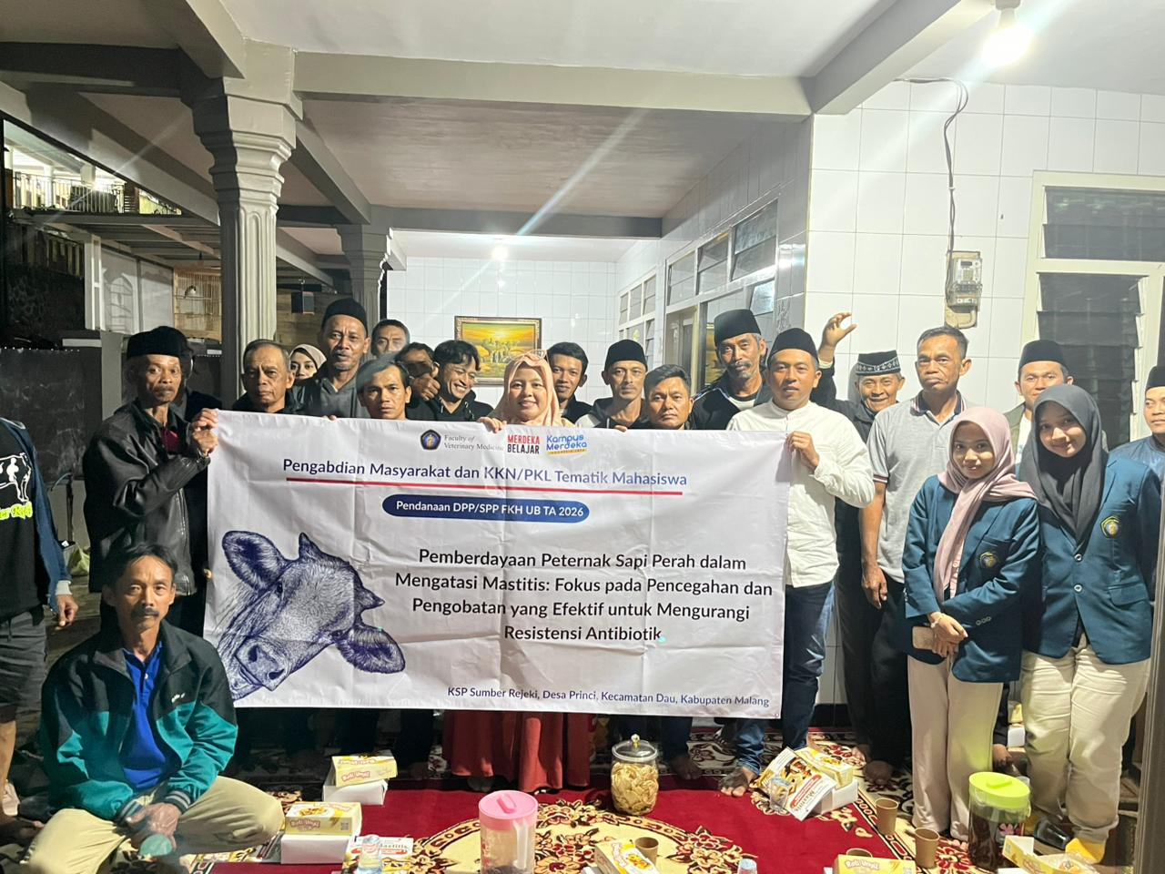 FKH UB Perkuat Ketahanan Pangan lewat Pendampingan Kelompok Sapi Perah Sumber Rejeki, Selaras dengan SDGs