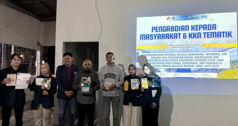 FKH UB Gandeng YDSF dan Peternak Brau Kota Batu Perkuat Peternakan Sapi Perah Berkelanjutan