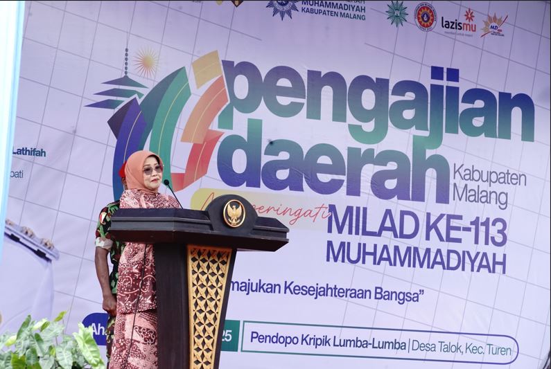 Hadiri Pengajian Milad ke-113 Muhammadiyah, Wabup Lathifah: Kontribusi Muhammadiyah Sangat Nyata