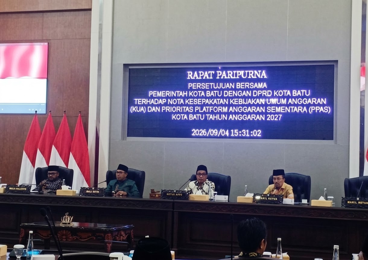 KUA-PPAS Kota Batu 2027 Disepakati, Ini 3 Arah Kebijakan dan Program Prioritasnya