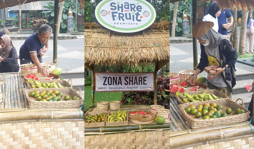 Gerakan Berbagi Buah UB Setiap Jumat, Boleh Mengambil, Boleh Juga Mengisi Buah-Buahannya