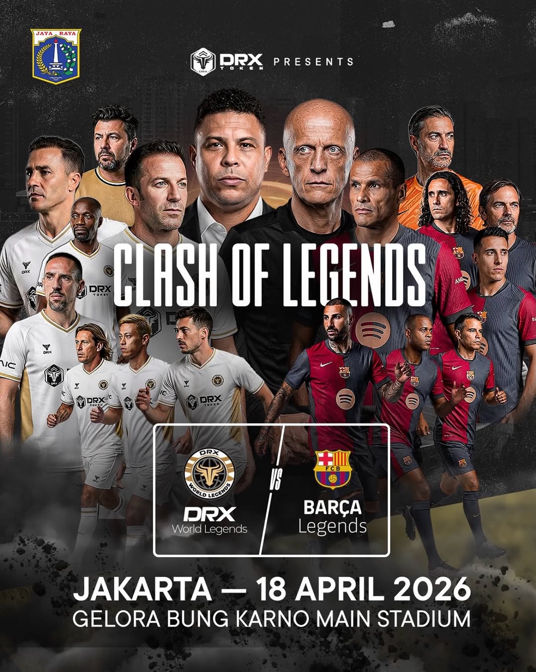 Real Madrid Legends Batal Tampil, Clash of Legends Jakarta 2026 Tetap Digelar dengan Format Baru
