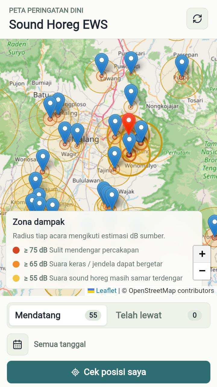 Arek Malang Ciptakan Peta Digital Sound Horeg, Bisa Cek Radius Kebisingan Secara Real Time