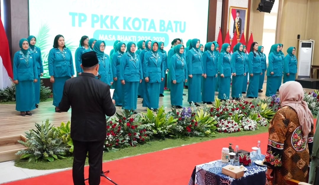Pengurusnya Dilantik, PKK Kota Batu Ditantang Wali Kota Lebih Aktif Atasi Stunting