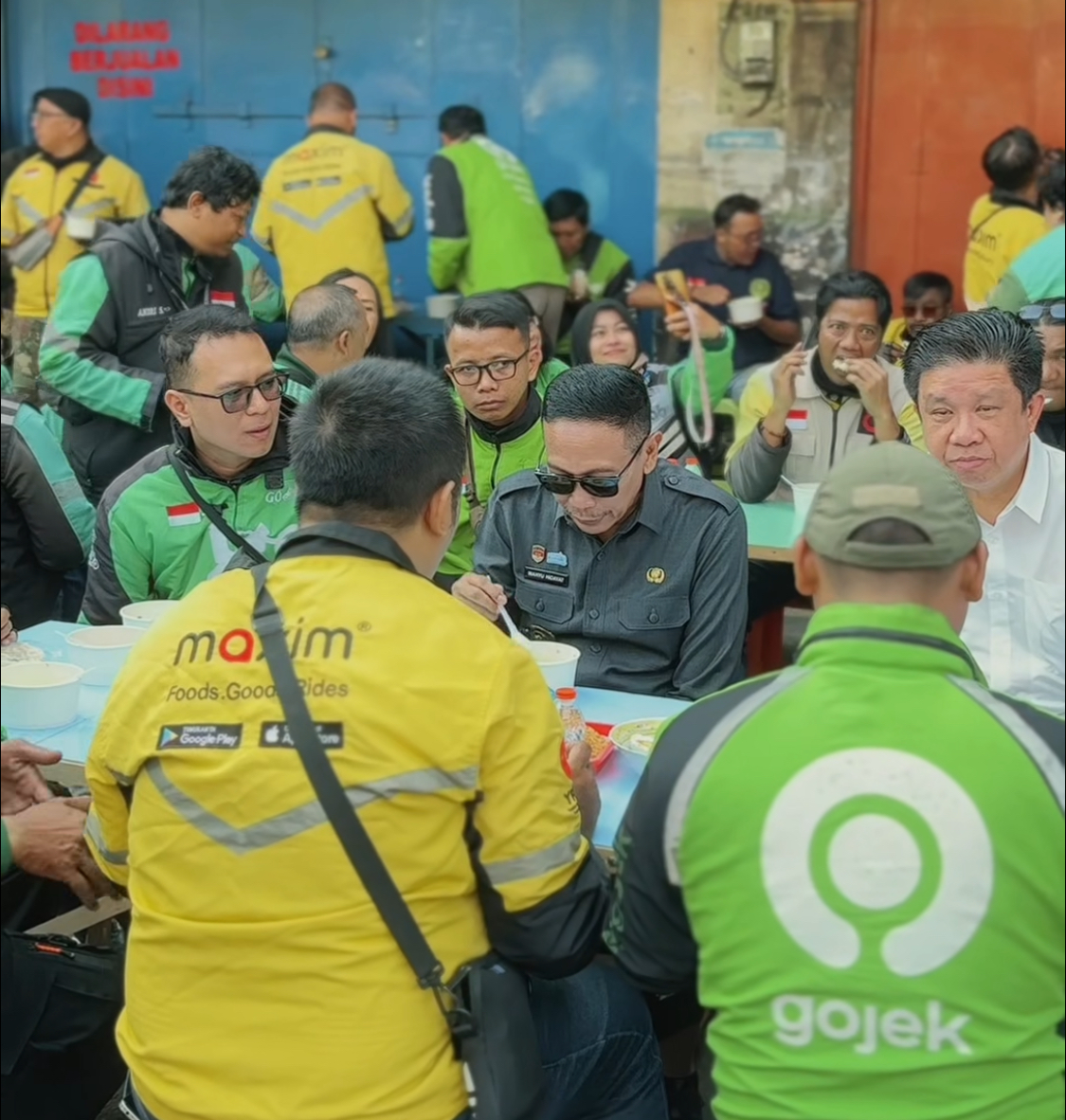 Wali Kota Malang Ajak 700 Ojol Sarapan Bareng, Tekankan Kota Harus Tetap Aman dan Kondusif