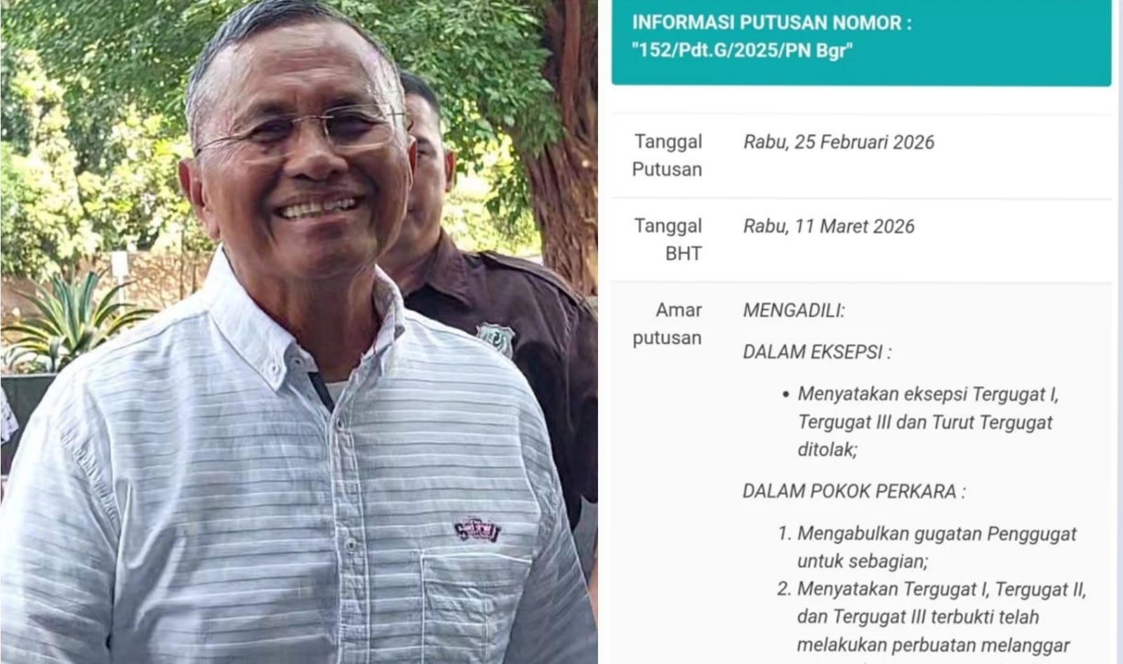 Menang Gugatan Lawan Jawa Pos, PN Bogor Nyatakan Dahlan Iskan Pemilik Sah Radar Bogor