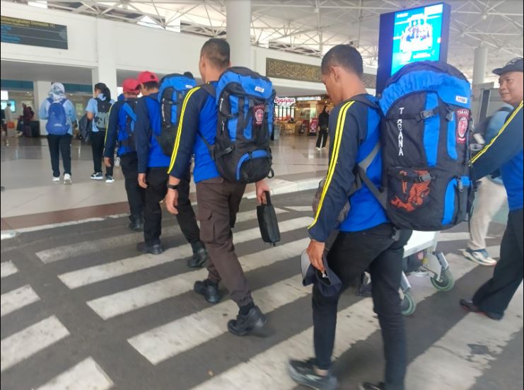 4 Relawan Tagana Kota Batu Mendarat di Aceh, Bertugas di Pidie Jaya 