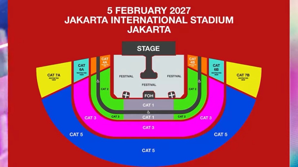Maroon 5 Konser Lagi di Indonesia 2027, Harga Tiket hingga Rp4,9 Juta