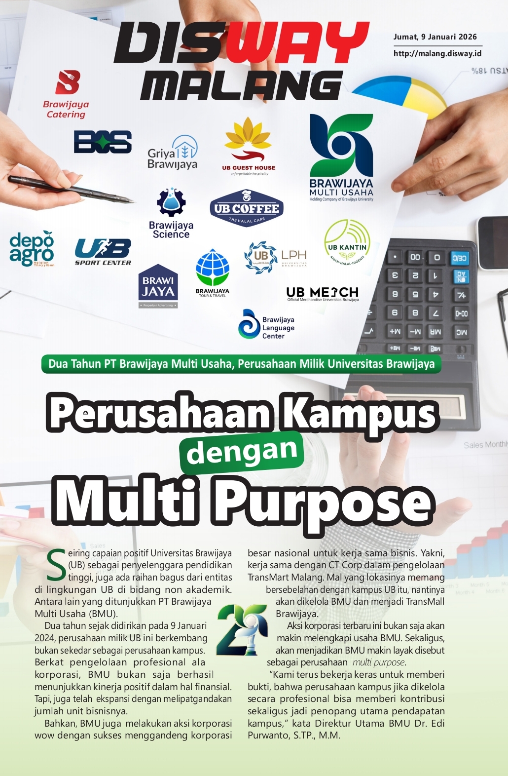 2 Tahun PT Brawijaya Multi Usaha