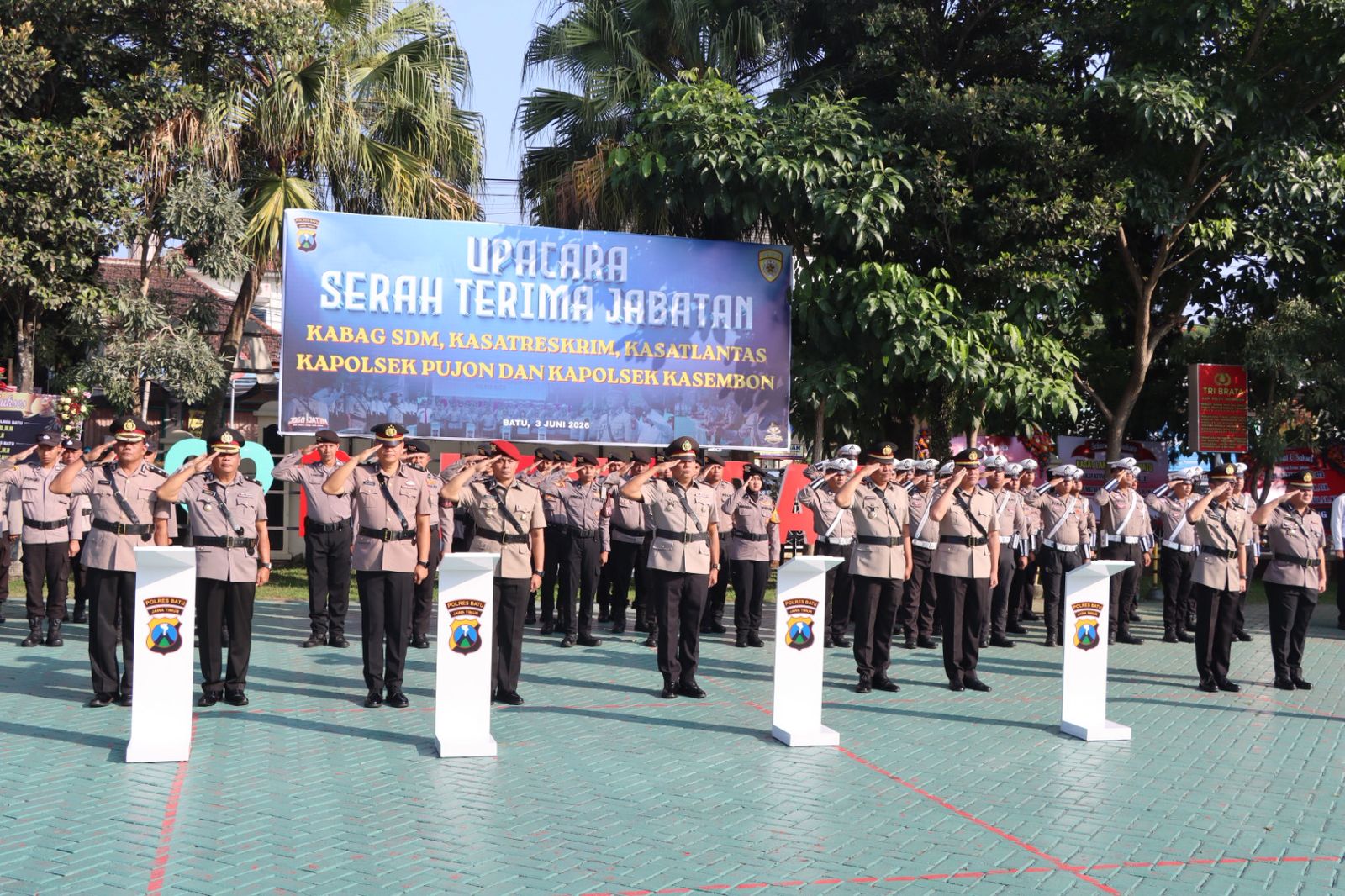 ‎Sertijab Pejabat Utama, Kapolres Batu Tegaskan Komitmen Pelayanan Masyarakat