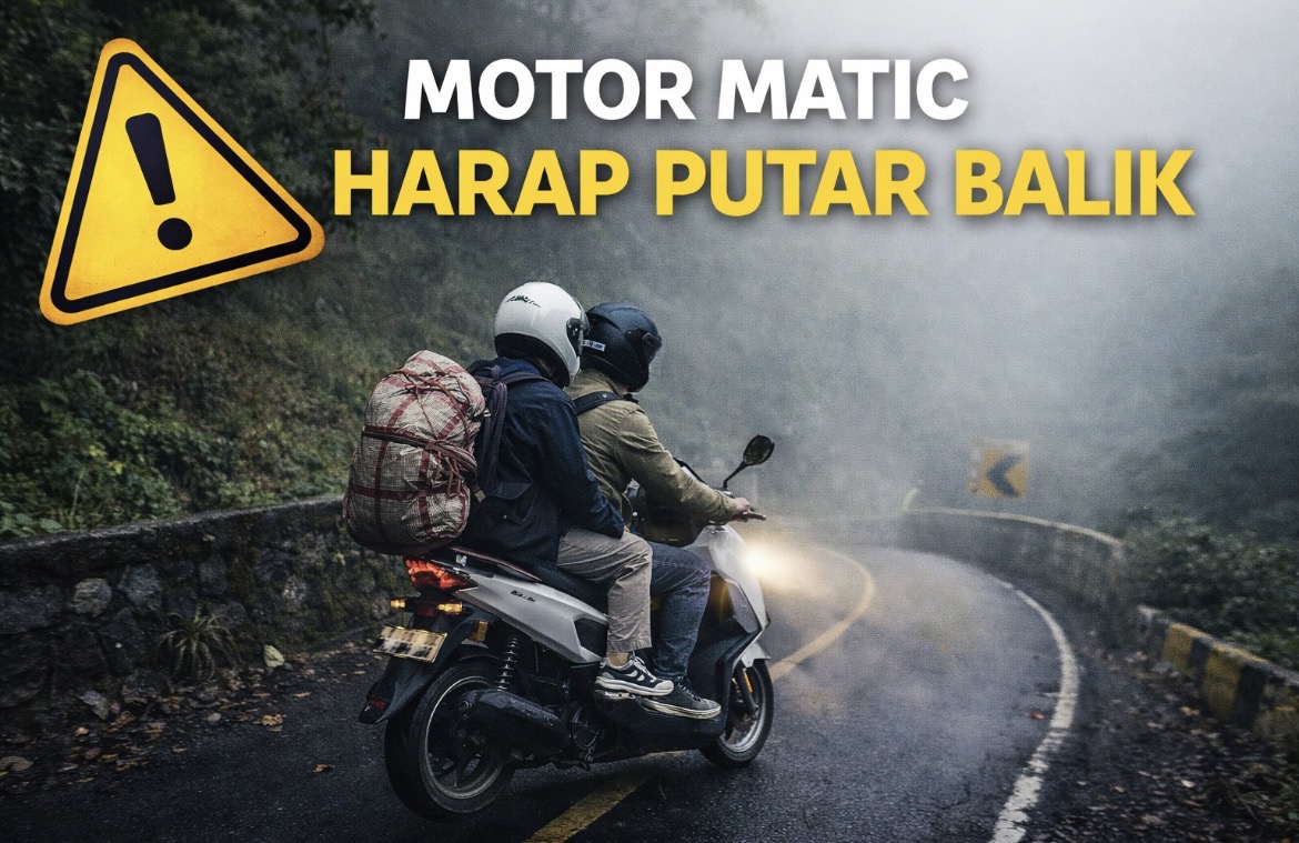 Motor Matic Diminta Putar Balik di Jalur Klemuk Kota Batu, Ini Alasannya