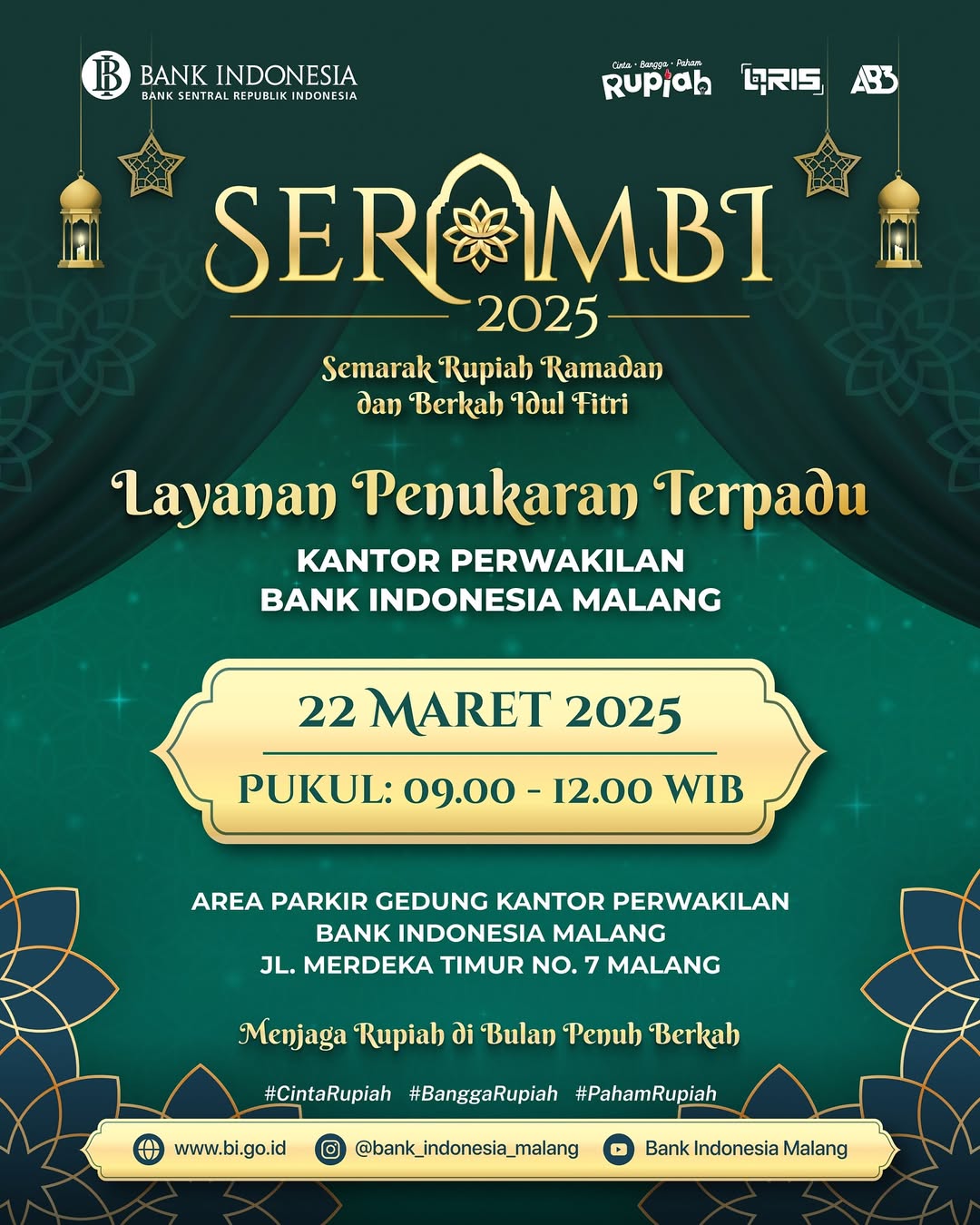 Jadwal dan Lokasi Penukaran Uang Baru di Kota Malang untuk Ramadan 2025, Jangan Sampai Terlewatkan