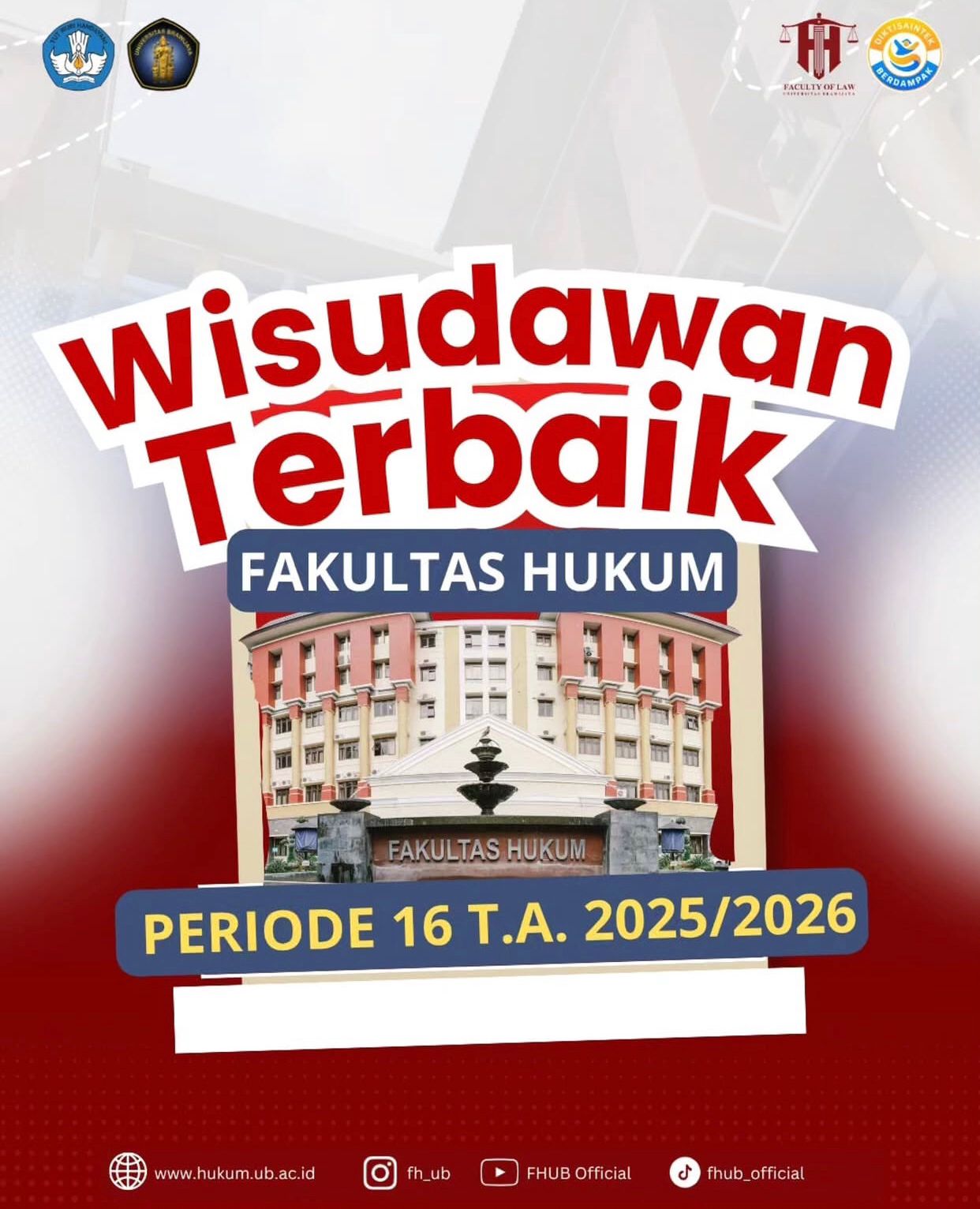 Dua Lulusan FH UB Raih Predikat Wisudawan Terbaik dengan IPK Nyaris Sempurna