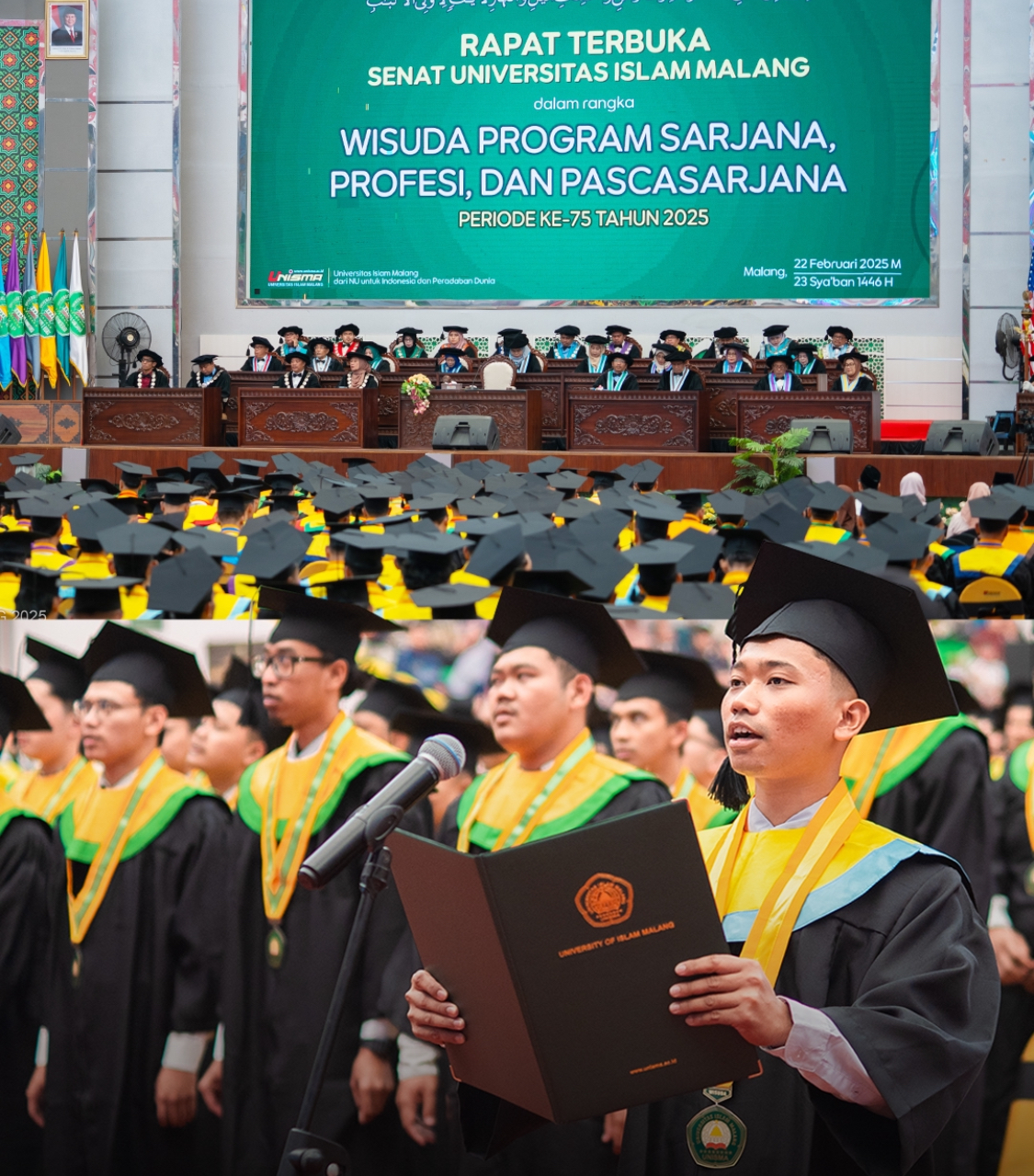 Unisma Umumkan Lulusan Terbaik Wisuda Periode 76 Tahun 2025, Tiga Mahasiswa Raih IPK Sempurna