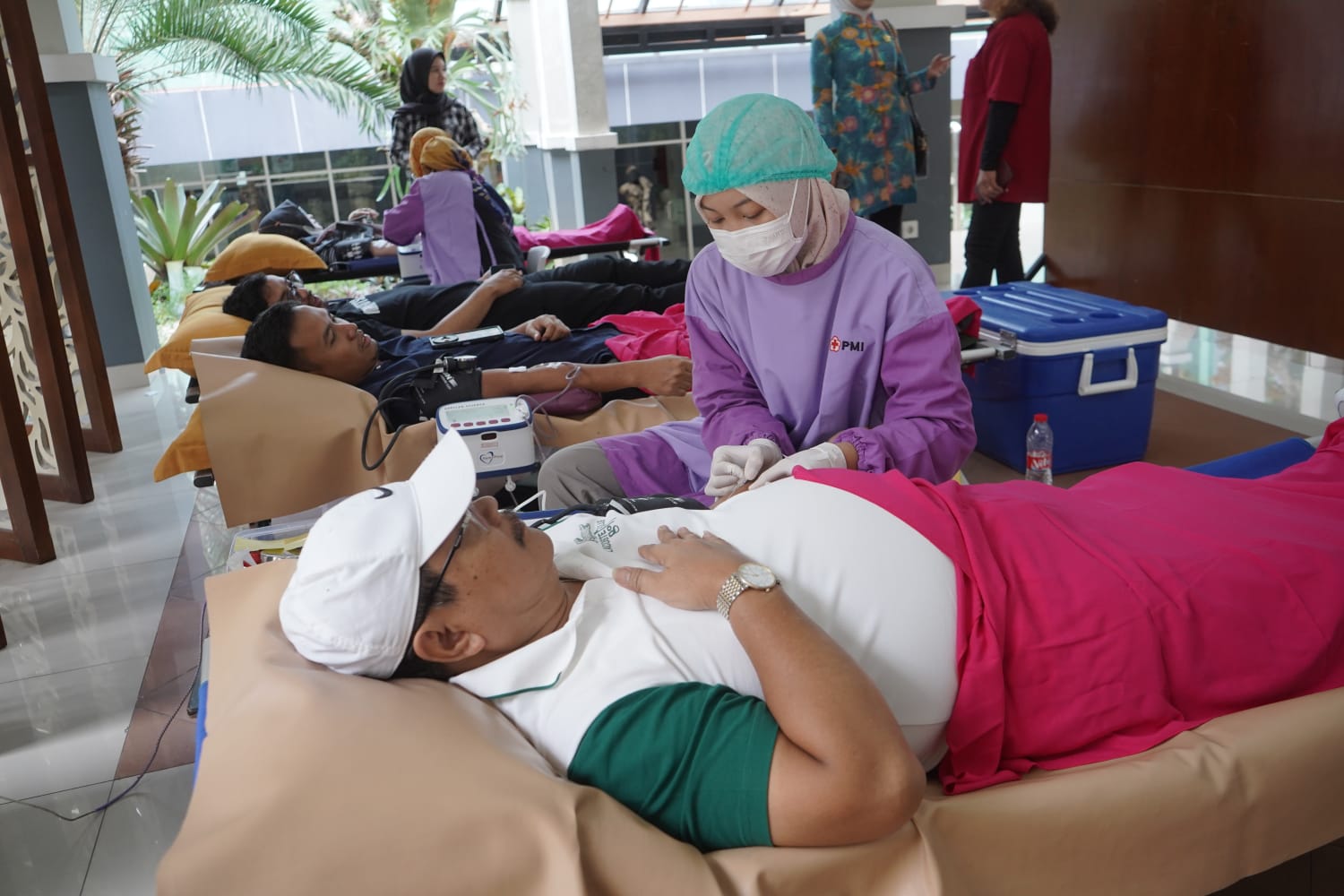 Korpri Batu Gelar Senam dan Donor Darah