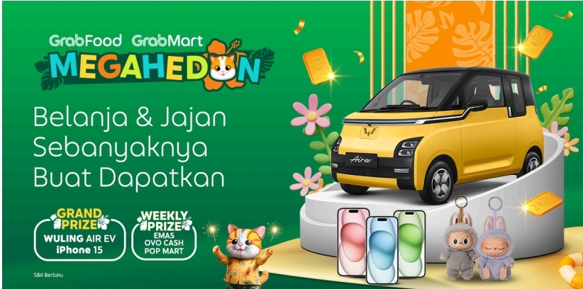 Grab Beri Diskon dan Hadiah Lewat Program Megahedon