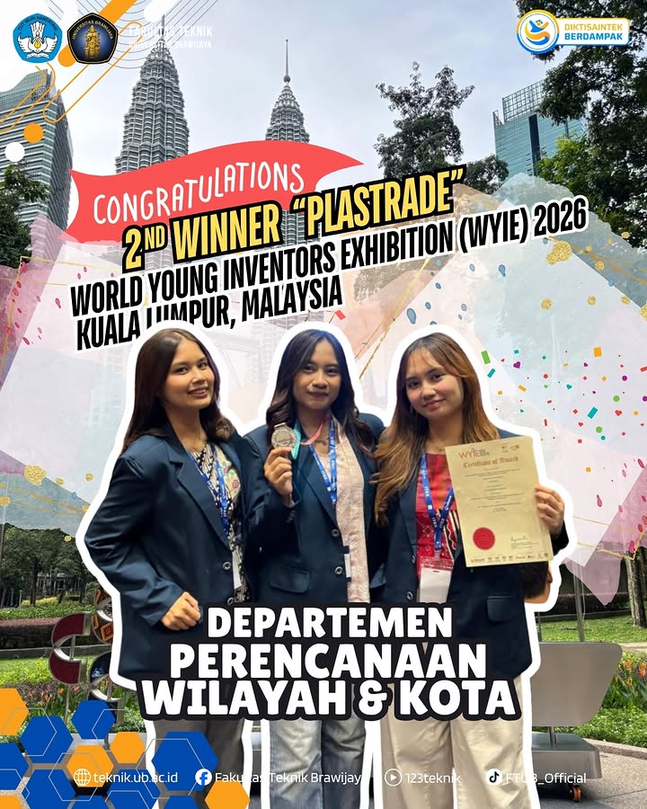 Mahasiswa PWK FTUB Raih Silver Medal di Ajang Internasional WYIE 2026 di Malaysia