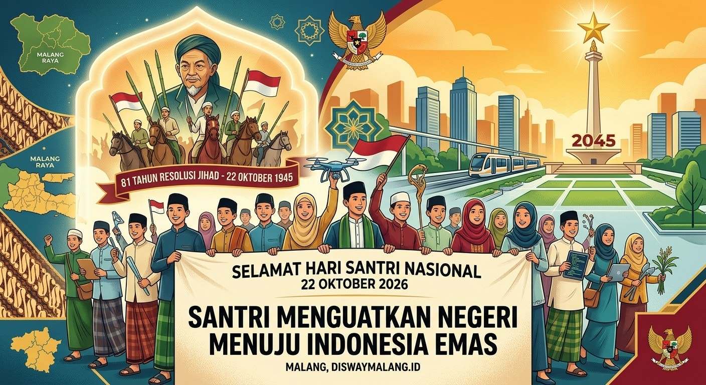 Hari Santri Nasional 2026: Sejarah Resolusi Jihad, Tema Resmi, dan Data 443 Pesantren di Malang Raya 