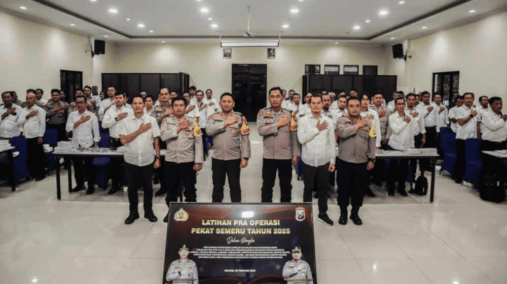 Polres Malang Gelar Operasi Pekat Semeru 2025 untuk Jaga Keamanan Menjelang Ramadan