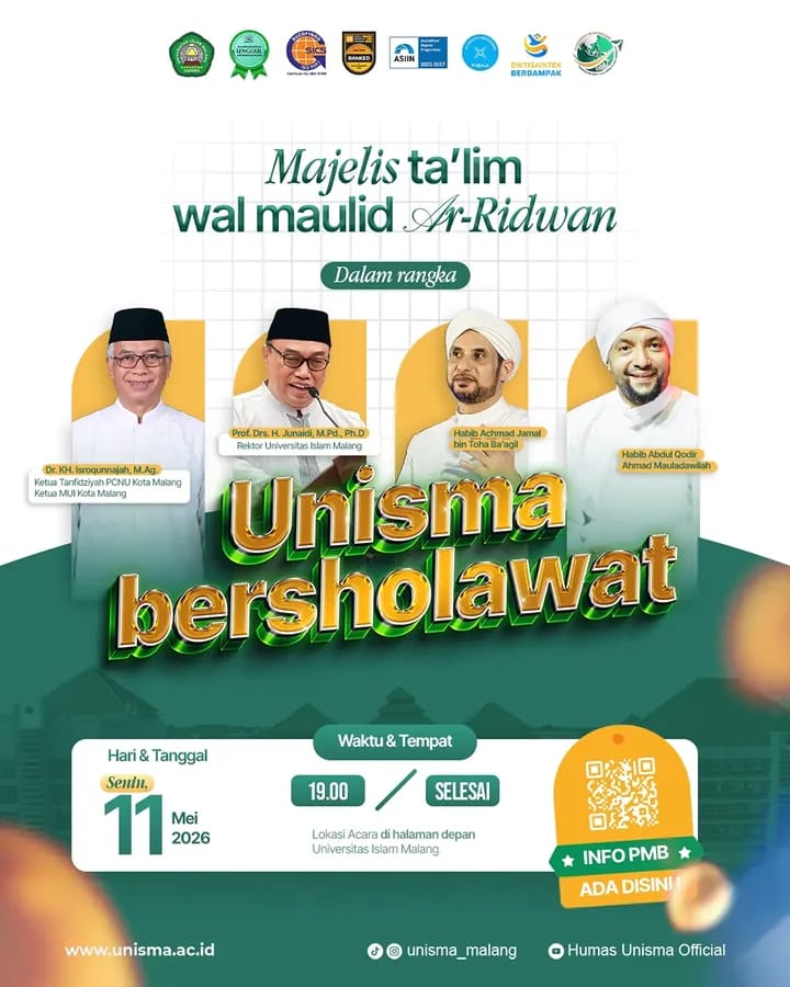UNISMA Bersholawat, Hadirkan Majelis Penuh Keberkahan Bersama Habaib dan Ulama