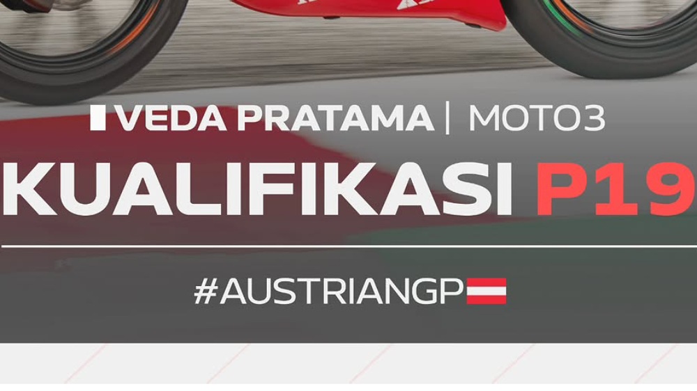 Hasil Kualifikasi Moto3 GP Austria 2026: Brian Uriarte Pole, Veda Ega Pratama Start P19