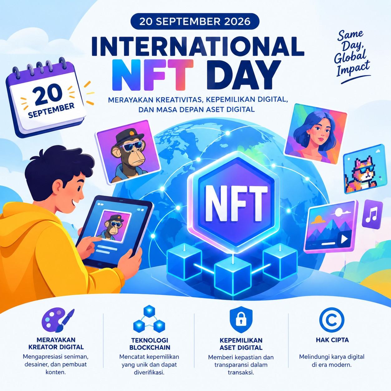 International NFT Day 2026 20 September: Ini Arti, Sejarah, dan Makna Hari NFT