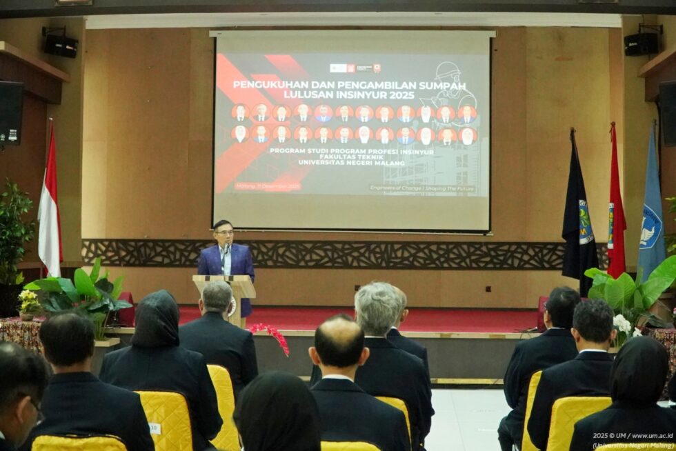 FT UM Kukuhkan 24 Calon Insinyur 2025, Rektor Dorong agar Menginspirasi Generasi Muda