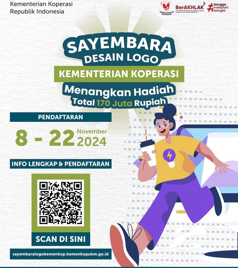 Kemenkop UKM Gelar Sayembara Desain Logo, Total Hadiah Ratusan Juta!