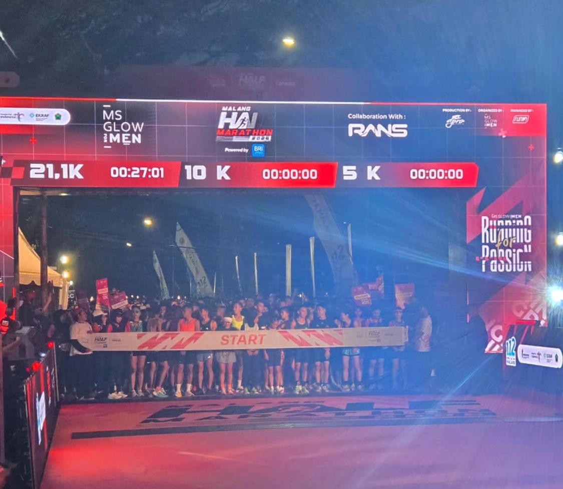 5.500 Pelari Serbu MS Glow Men Malang Half Marathon 2026, Siap Jadi Agenda Tahunan