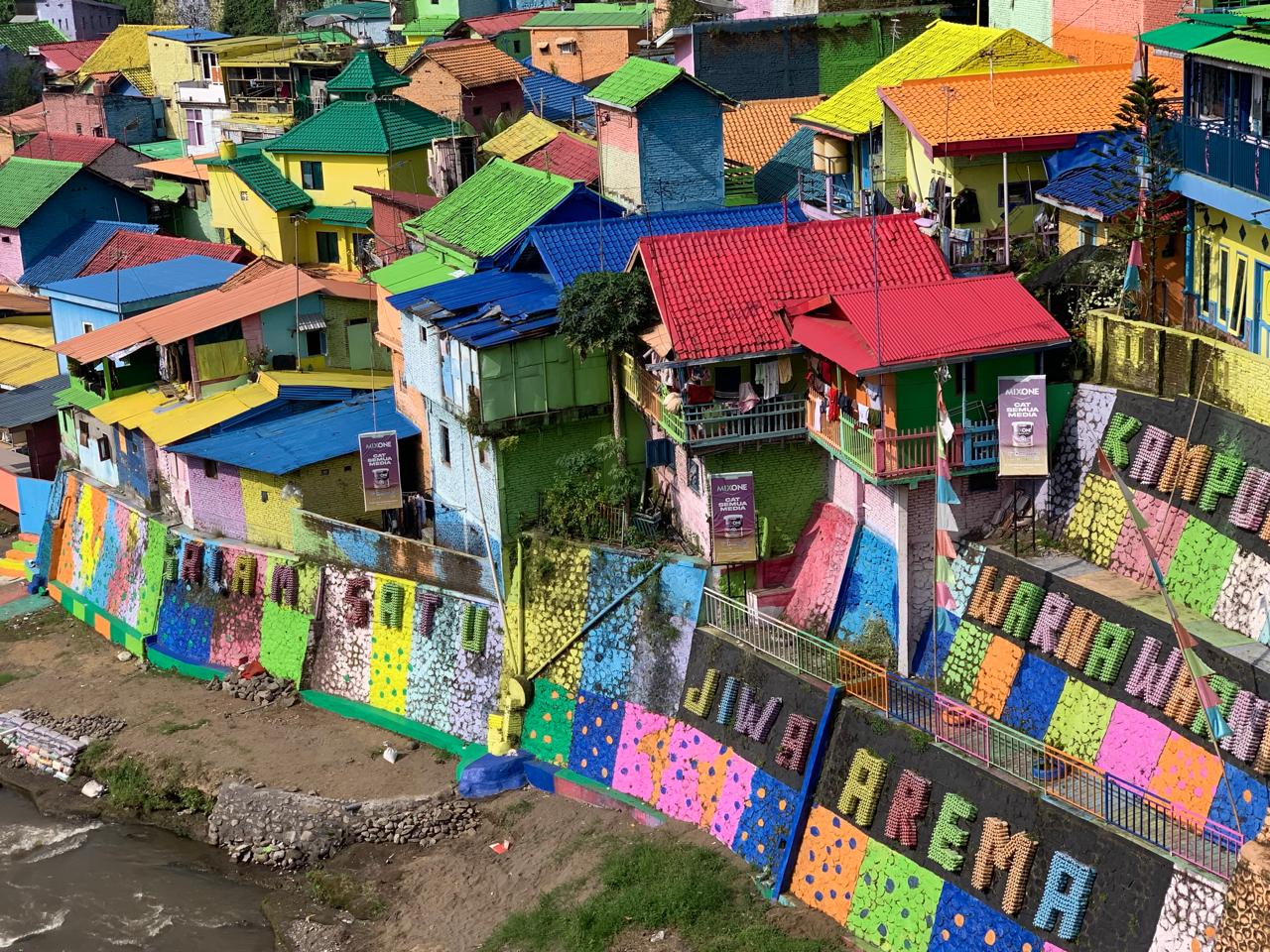 Pengecatan Ulang Kampung Warna-Warni Jodipan Ditarget Rampung Sebelum Pembukaan Porprov IX Jawa Timur