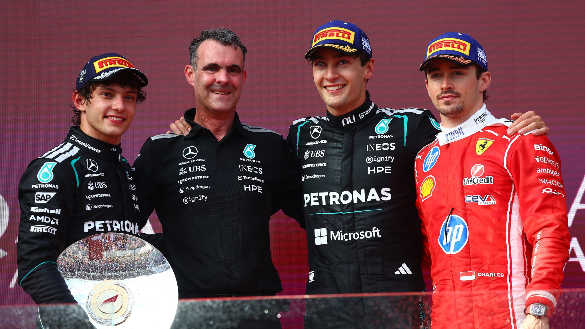 GP Australia 2026: George Russell Menang Dramatis, Mercedes Finis 1-2, Srategi Sekali Pit Stop Ferrari Gagal