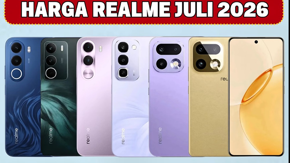 Daftar Harga HP Realme Juli 2026 Terbaru, Realme Note 80 hingga Realme GT 7 Mulai Rp1,8 Jutaan