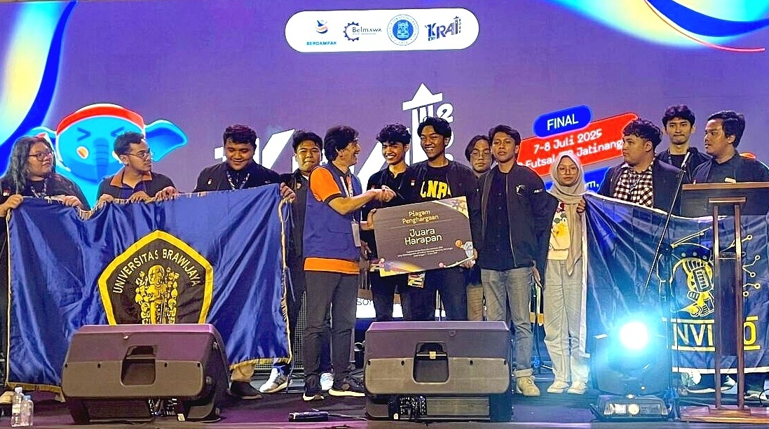 Robot Basket UB Raih Juara di Kontes Robot ABU Indonesia 2025 