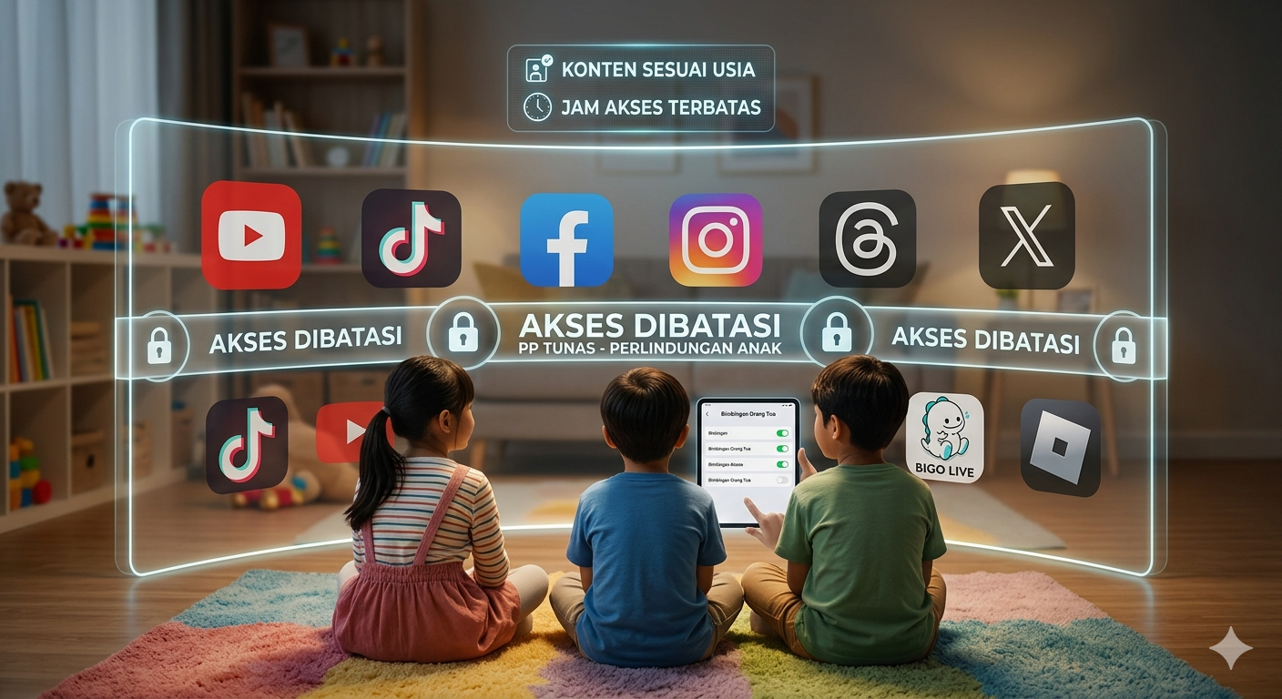 8 Platform Digital Wajib Batasi Akses Anak! Konsekuensi Pemberlakuan PP TUNAS