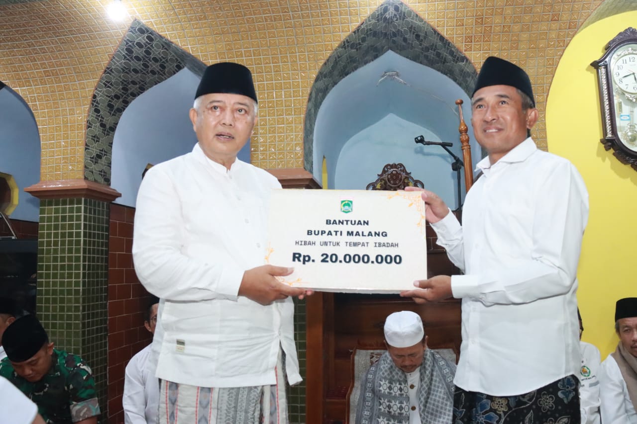 Subuh Keliling di Turen, Bupati Sanusi Sekalian Serahkan Bantuan dan Pantau Pelaksanaan Berbagai Pelayanan Mas