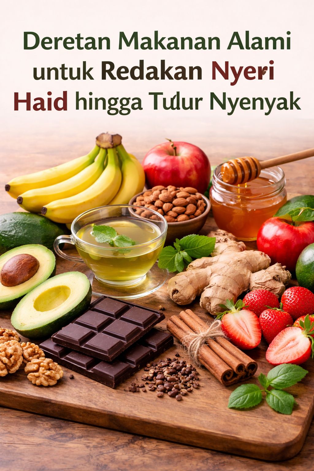 Deretan Makanan Alami untuk Redakan Nyeri Haid hingga Tidur Lebih Nyenyak