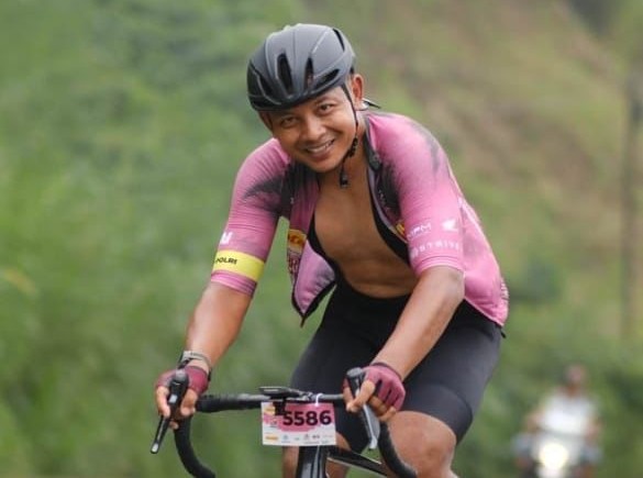 Bripka Doni Masuk Sepuluh Besar di Ajang Balap Sepeda Nasional BromoKOM 2025