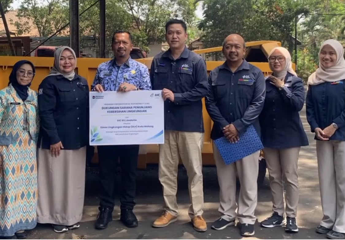 DLH Kota Malang Terima Tambahan Kontainer Sampah dari RS Lavalette