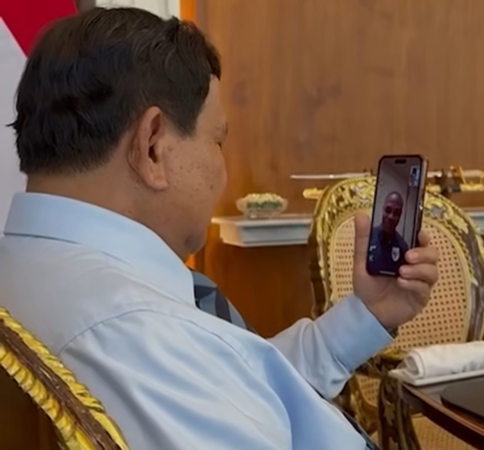Lewat Video Call, Prabowo Dukung Timnas Jelang Lawan Saudi Dinihari Nanti: Do Your Best and Give Us Good News!