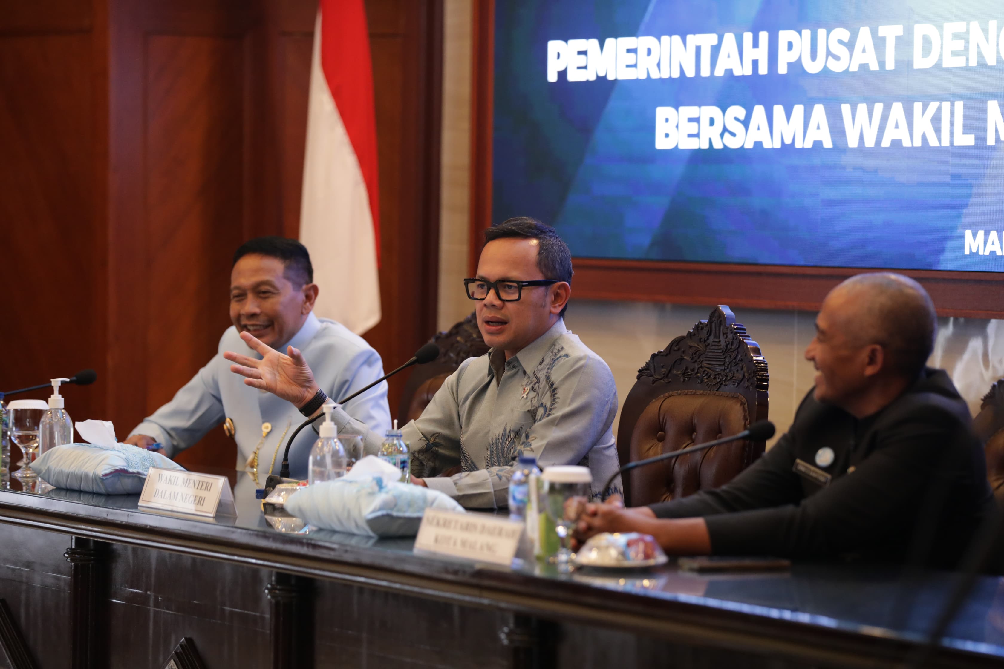 Wamendagri Sebut Kota Malang Jadi Contoh Sinergi Pembangunan Daerah