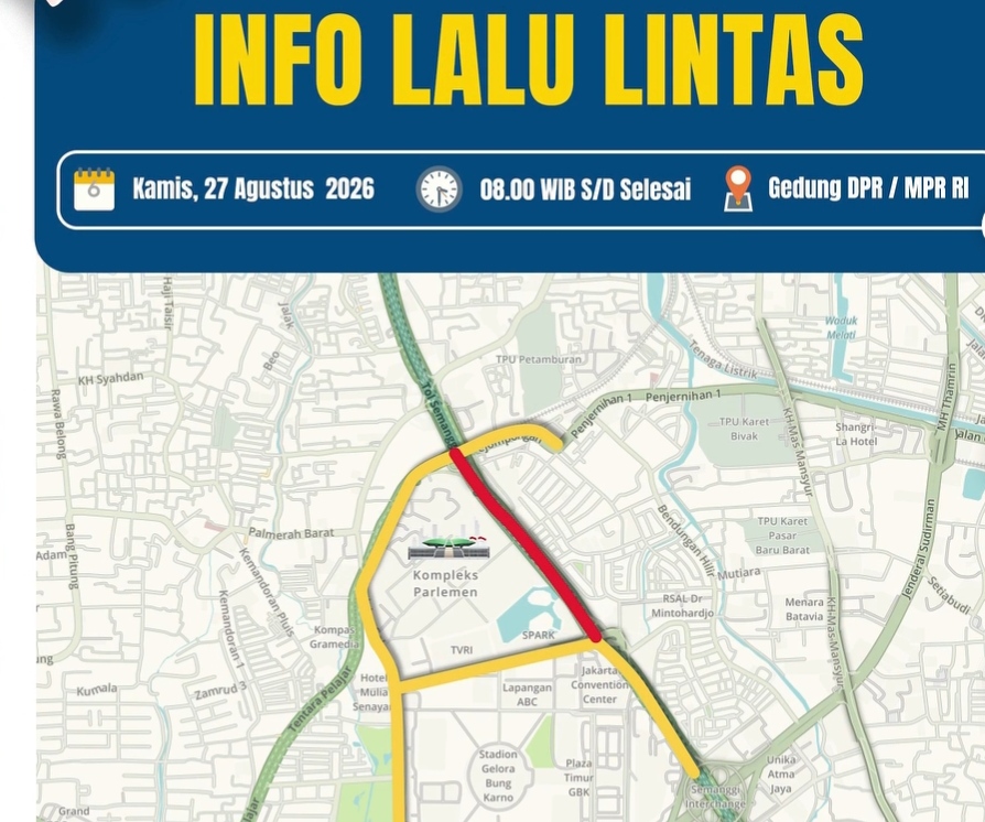 Demo 27 Agustus Hari Ini, Polda Metro Jaya Siagakan Polisi dan Antisipasi Macet di DPR