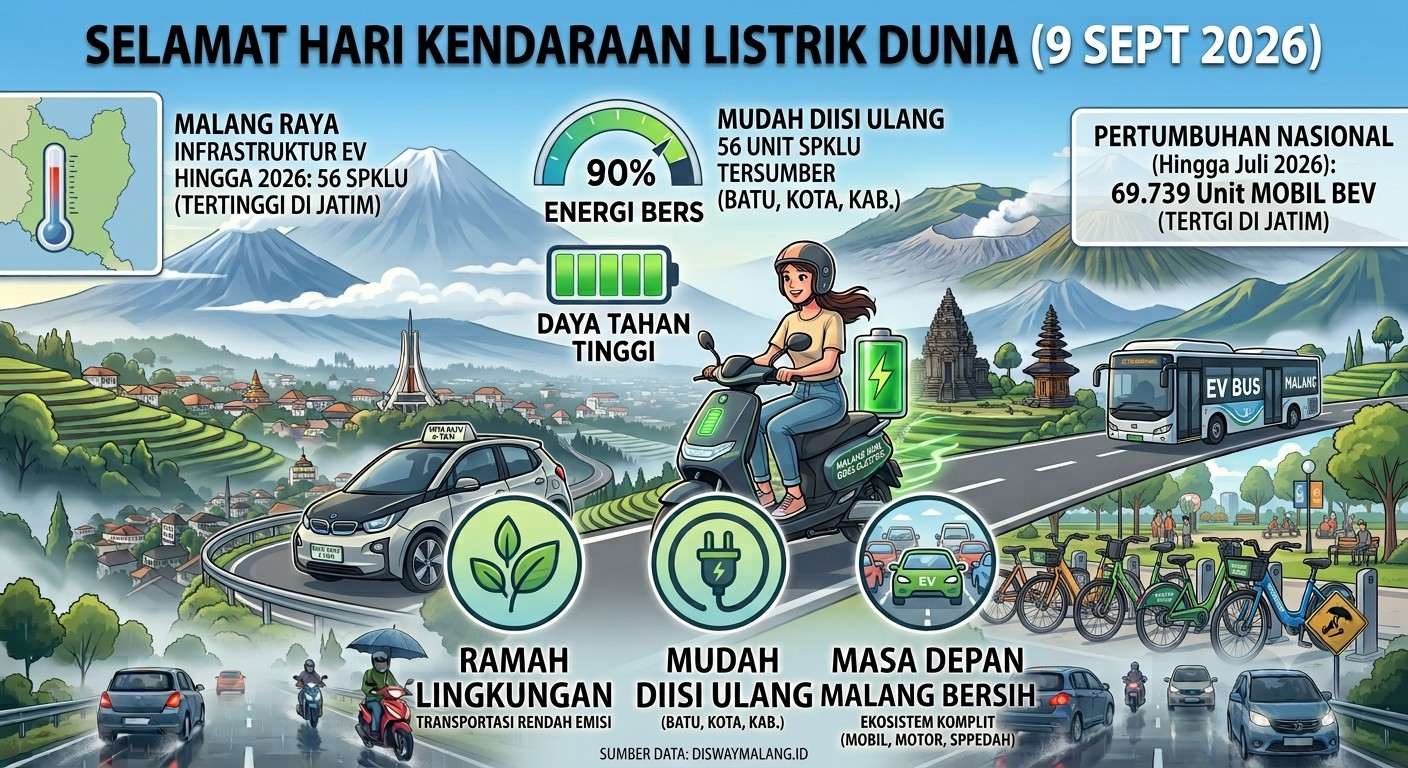 Hari Kendaraan Listrik Dunia 9 September: Sejarah EV dan Seberapa Ramai Pasarnya di Malang?