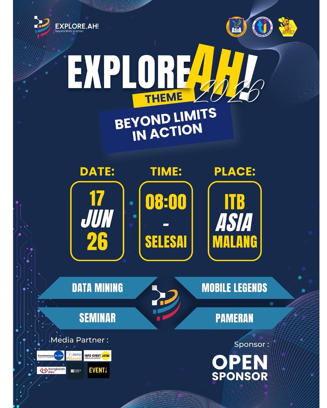 Explore.AH! 2026 Siap Digelar, Hadirkan Kompetisi hingga Seminar Teknologi di ITB Asia Malang