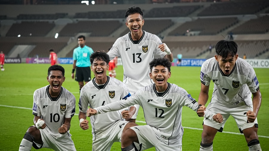 Pucuk Dingin Bos! Timnas Indonesia U-17 Sapu Bersih Grup C Piala Asia U-17 2025