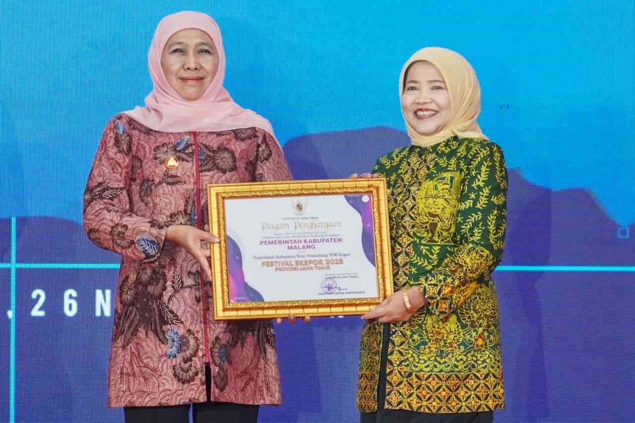 Pemkab Malang Raih Penghargaan Pendukung IKM Ekspor di Festival Ekspor Jawa Timur 2025