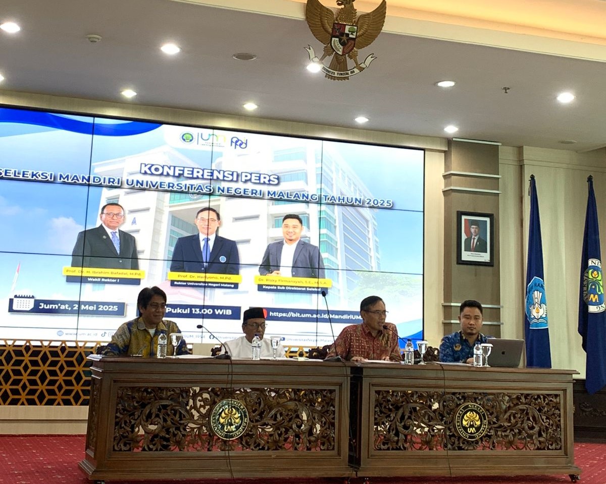 UM Buka Enam Jalur Seleksi Mandiri 2025, Rektor Tegaskan Tak Ada Mahasiswa Titipan