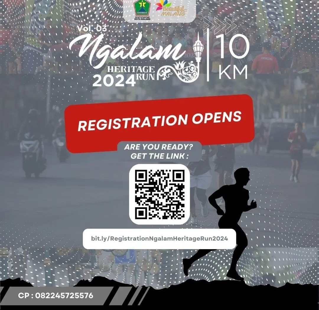 Ngalam Heritage Run 2024 Segera Tiba. Yuk Penggemar Lari di Malang Siap-Siap