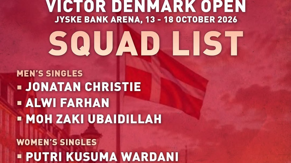 Jadwal Denmark Open 2026 hingga Final, Ini Agenda Pertandingan 13–18 Oktober
