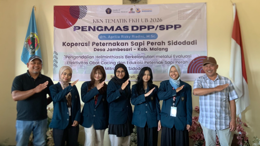 FKH UB Edukasi Peternak KPSP Sidodadi Terapkan Pengendalian Cacing Berkelanjutan pada Sapi Perah