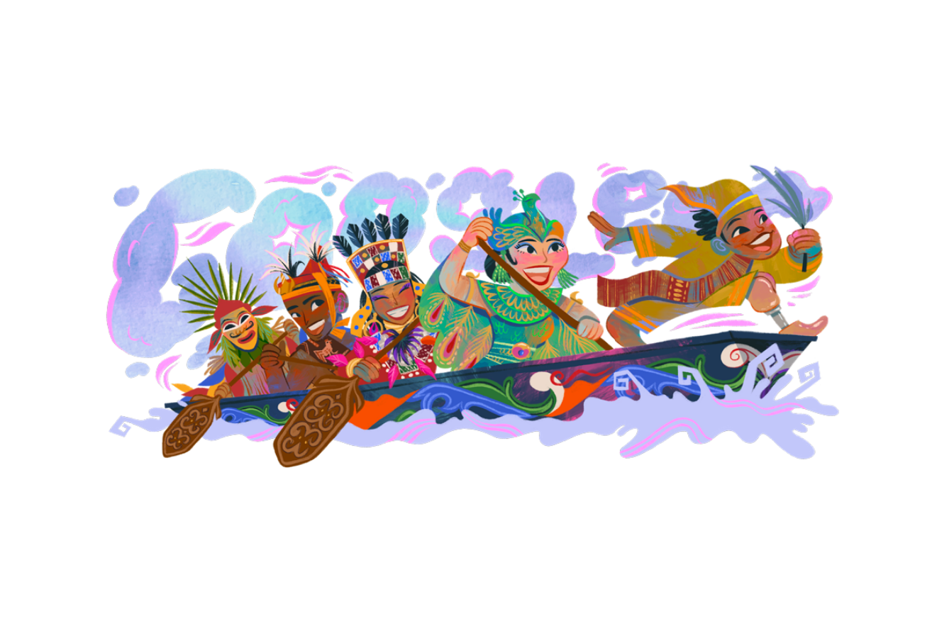 Google Doodle 17 Agustus 2025: Pacu Jalur Riau, Tradisi Sungai yang Jadi Simbol Kemerdekaan